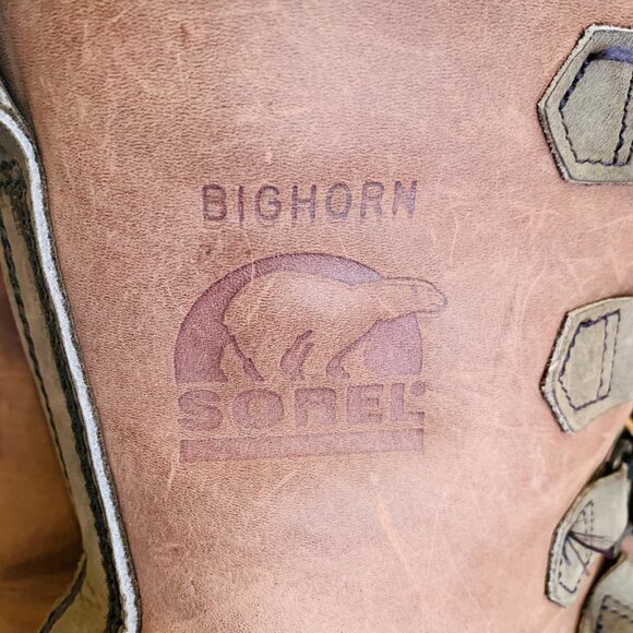 Sorel Big Horn Vintage Kaufman Canada VNC Men's Size 9 Lined Hard Weather Boots - Picture 13 of 14